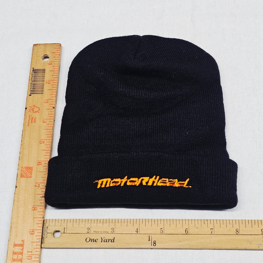 Motorhead 1998 Racing Beanie Hat Knit Cap Fox Interactive Video Game‎ Promo Cuff - Picture 4 of 4